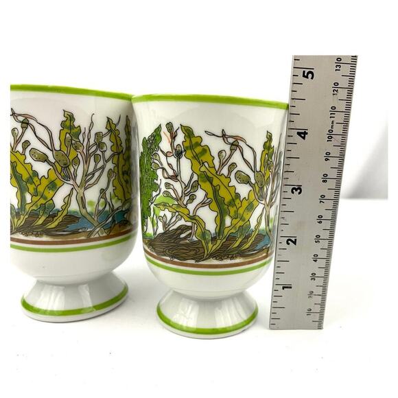 VTG Underwater Bruce E Hart Mug Cups Set of 2 GHC Signed Printed - Picture 6 of 11